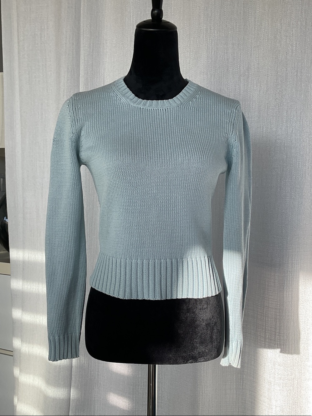 Laura Ashley Pale Blue Crewneck Sweater